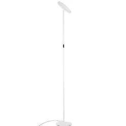 Lampade Da Terra-Selezionato da Mazzolaluce Piantana led 30w 3000k bianca moderna parabola orientabile