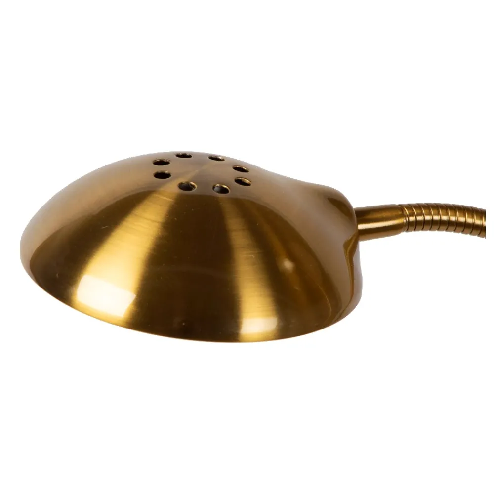 Lampade Da Terra-Selezionato da Mazzolaluce Piantana led 20w 3000k dimmerabile oro ottone due luci orientabili