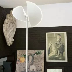 Lampade Da Terra-Gea Luce Piantana moderna bianca orientabili dimmerabile
