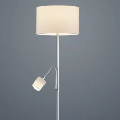 Lampade Da Terra-Selezionato da Mazzolaluce Piantana moderna colore argento orientabile due luci h170 cm