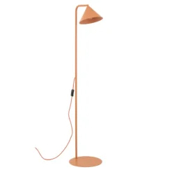 Lampade Da Terra-Selezionato da Mazzolaluce Piantana moderna da lettura arancione parabola orientabile