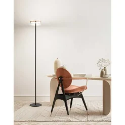 Lampade Da Terra-Perenz Illuminazione Piantana moderna da terra perenz aere vetro oro rosa led 3000k