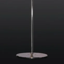 Lampade Da Terra-Selezionato da Mazzolaluce Piantana moderna in metallo e vetro cromato con pendenti
