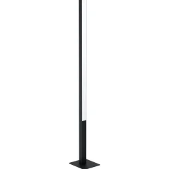 Lampade Da Terra-Eglo Piantana moderna nera led rgb smart home comando con app simolaris