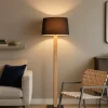 Lampade Da Terra-Selezionato da Mazzolaluce Piantana moderna per salotto led 3000k h150 cm nera in legno