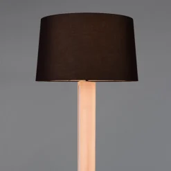Lampade Da Terra-Selezionato da Mazzolaluce Piantana moderna per salotto led 3000k h150 cm nera in legno