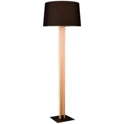 Lampade Da Terra-Selezionato da Mazzolaluce Piantana moderna per salotto led 3000k h150 cm nera in legno