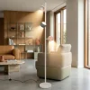Lampade Da Terra-Selezionato da Mazzolaluce Piantana moderna 3 sfere multicolor biemissione led da 2300k a 4000k