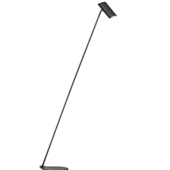 Lampade Da Terra-Selezionato da Mazzolaluce Piantana nera da salotto luce orientabile design moderna