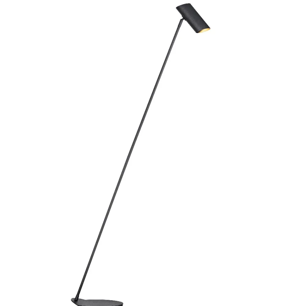 Lampade Da Terra-Selezionato da Mazzolaluce Piantana nera da salotto luce orientabile design moderna
