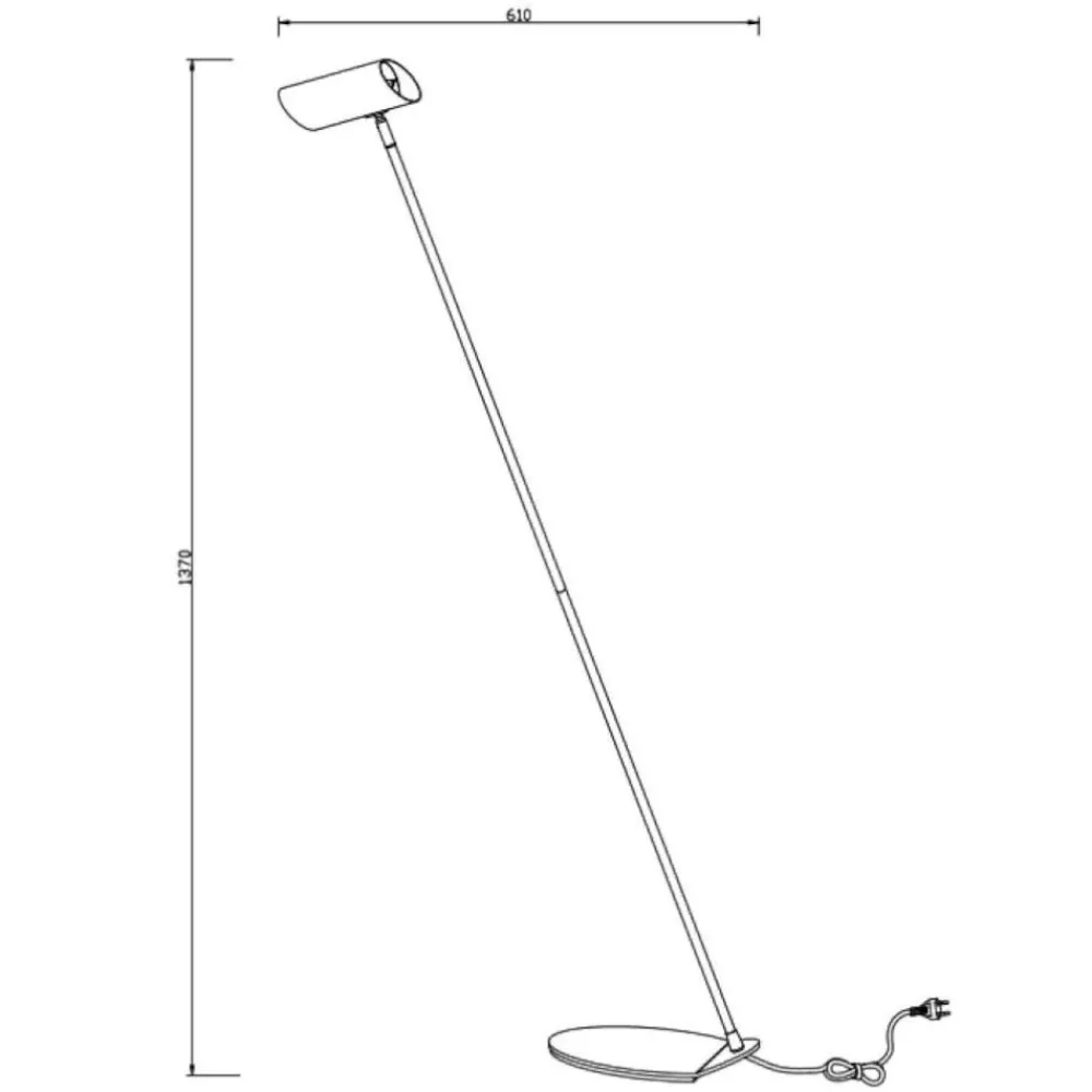 Lampade Da Terra-Selezionato da Mazzolaluce Piantana nera da salotto luce orientabile design moderna