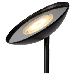 Lampade Da Terra-Selezionato da Mazzolaluce Piantana nera doppia luce da lettura orientabile led 20w 3000k