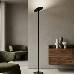 Lampade Da Terra-Fabas Luce Piantana nera led 35w 3000k 4000k 5000k 6000k dimmerabile fabas regina