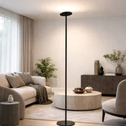 Lampade Da Terra-Fabas Luce Piantana nera led 35w 3000k 4000k 5000k 6000k dimmerabile fabas regina