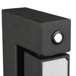 Lampade Da Terra-Selezionato da Mazzolaluce Piantana nera moderna girevole led dimmerabile 2300k-3000k-4000k