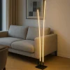 Lampade Da Terra-Top Light Piantana nera kawaii design moderna led cct dimmerabile