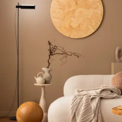 Lampade Da Terra-Perenz Illuminazione Piantana nera ultima led cct dimmerabile