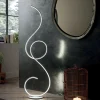 Lampade Da Terra-Ondaluce Piantana pt flok led 44w 3000k design moderna bianca dimmerabile