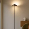 Lampade Da Terra-Gea Luce Piantana orientabile nero moderna ping-pong