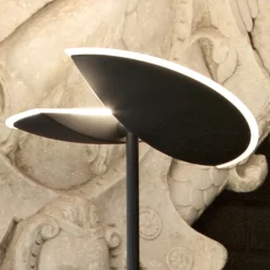 Lampade Da Terra-Gea Luce Piantana orientabile nero moderna ping-pong
