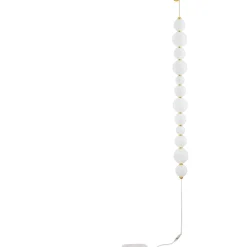 Lampade Da Terra-Selezionato da Mazzolaluce Piantana oro da parete perle vetro bianco elegante