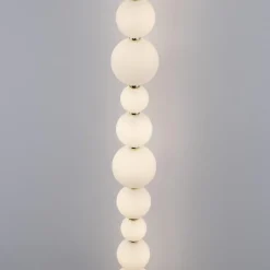 Lampade Da Terra-Selezionato da Mazzolaluce Piantana oro da parete perle vetro bianco elegante