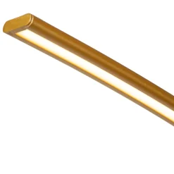 Lampade Da Terra-Selezionato da Mazzolaluce Piantana oro lampada arco base marmo nero led 15w 2700k dimmerabile