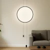 Lampade Da Terra-Selezionato da Mazzolaluce Piantana pendente dal soffitto nera cerchio led design moderna fp