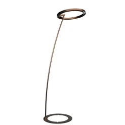 Lampade Da Esterno Giardino-Linea Light Piantana per esterno lira marrone led ip65