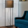 Lampade Da Terra-Selezionato da Mazzolaluce Piantana per salotto contemporaneo paralume tessuto grigio