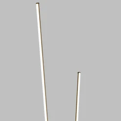 Lampade Da Terra-Selezionato da Mazzolaluce Piantana per salotto moderna nera due luci le dimmerabile 3000k
