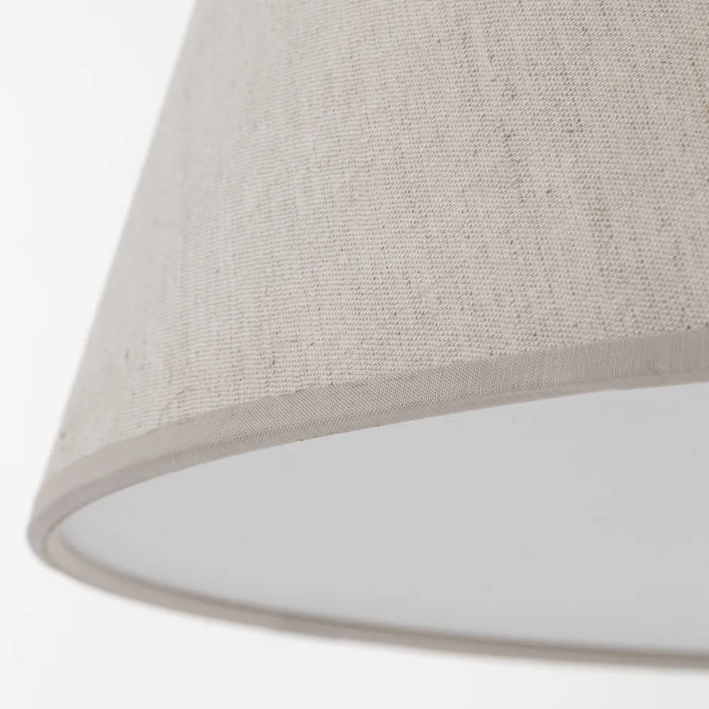 Lampade Da Terra-Selezionato da Mazzolaluce Piantana sabbia piccolo arco metallo paralume tessuto lino