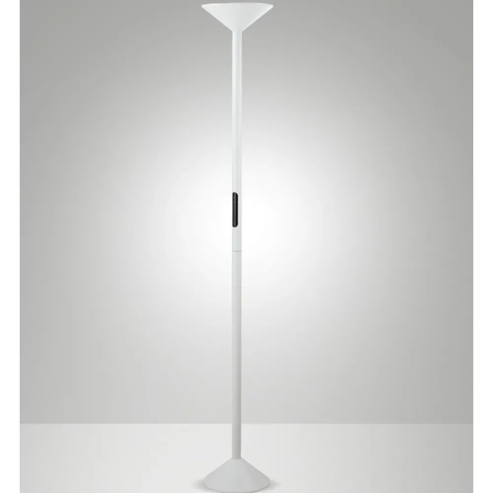 Lampade Da Terra-Fabas Luce Piantana tratto bianca led 50w 2700k 3200k 4000k moderna