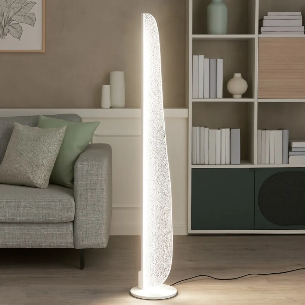 Lampade Da Terra-Selezionato da Mazzolaluce Piantana vela design moderna per soggiorno led 20w 3000k