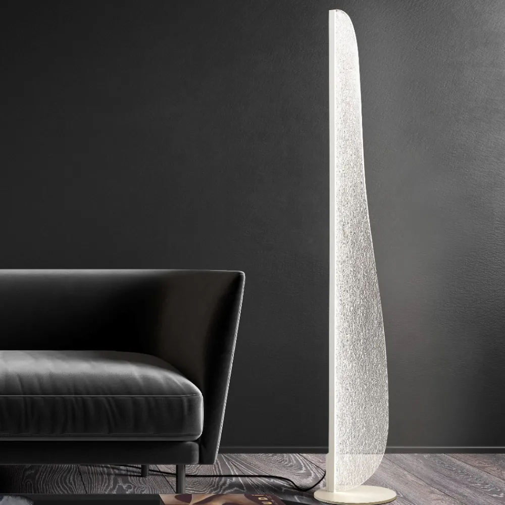 Lampade Da Terra-Selezionato da Mazzolaluce Piantana vela design moderna per soggiorno led 20w 3000k