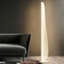 Lampade Da Terra-Selezionato da Mazzolaluce Piantana vela design moderna per soggiorno led 20w 3000k