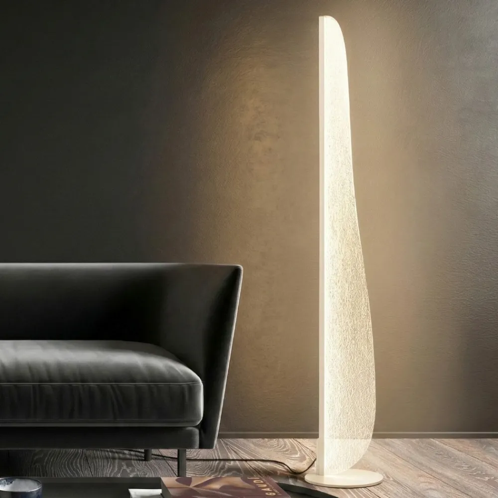Lampade Da Terra-Selezionato da Mazzolaluce Piantana vela design moderna per soggiorno led 20w 3000k
