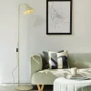 Lampade Da Terra-Selezionato da Mazzolaluce Piantana verde in metallo design minimal da lettura