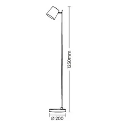 Lampade Da Terra-Selezionato da Mazzolaluce Piantane da terra moderna portatile usb ricaricabile sabbia led 3000k