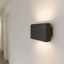 Applique Da Parete-Selezionato da Mazzolaluce Piccola applique da parete nickel led 3000k luce up&down