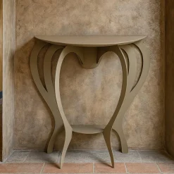Mobili Ingresso Moderni-Selezionato da Mazzolaluce Piccola consolle design moderno metallo beige