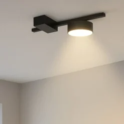 Plafoniere Moderne-Selezionato da Mazzolaluce Piccola plafoniera da cucina design moderno colore nero