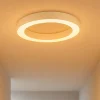 Plafoniere Moderne-Ondaluce Piccola plafoniera moderna led 3000k 4000k bianca 60cm
