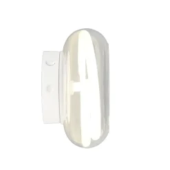 Plafoniere Moderne-Selezionato da Mazzolaluce Piccola plafoniera moderna vetro trasparente led 11w 4000k dimmerabile