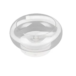 Plafoniere Moderne-Selezionato da Mazzolaluce Piccola plafoniera moderna vetro trasparente led 11w 4000k dimmerabile