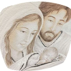Capezzali-Selezionato da Mazzolaluce Piccolo capezzale capoletto da comodino 10x10cm sacra famiglia