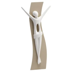 Crocifissi Da Parete-Selezionato da Mazzolaluce Piccolo crocifisso da parete o da tavolo cristo moderno tortora