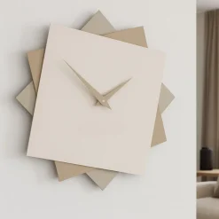 Orologi Da Parete Moderni-Selezionato da Mazzolaluce Piccolo orologio da muro moderno 35cm lino