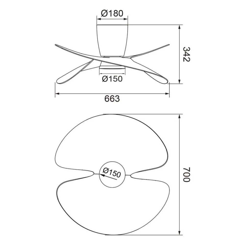 Ventilatori Da Soffitto-Selezionato da Mazzolaluce Piccolo ventilatore da soffitto led cct bianco e pale legno max 13mq