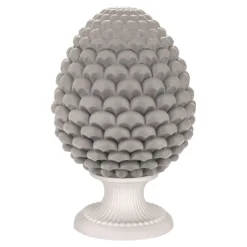 Soprammobili Moderni-Bongelli Preziosi Pigna ceramica grigia h35 soprammobile